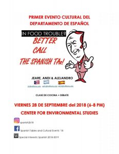 First Cultural Event of the Spanish Department