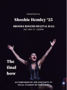 Shoshie Hemley '25, soprano