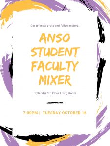 Come meet and mingle with ANSO professors and students!