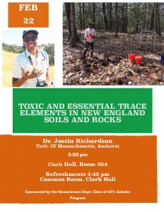 Toxic and Essential Trace Elements in New England Soils and Rocks