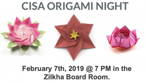 Origami Night with CISA!