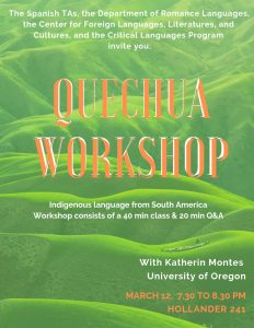 Quechua Workshop