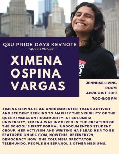 QSU Keynote Speaker: Ximena Ospina Vargas