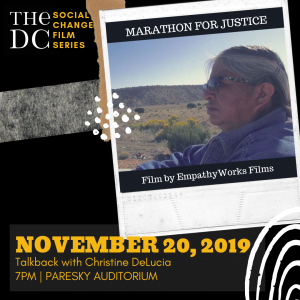 DC Social Change Film Series: “Marathon for Justice” on November 20th @ 7PM in Paresky Auditorium