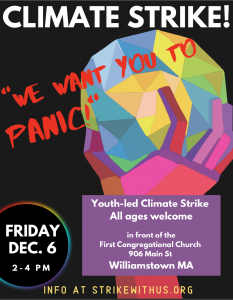 CLIMATE STRIKE: youth-led rally on Friday from 2-4pm at the Congo Church