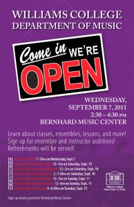 Department of Music Open House