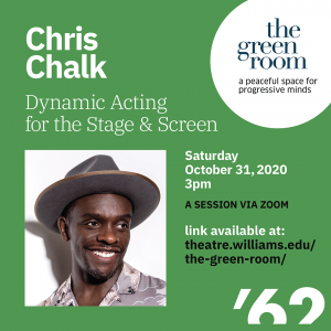 The Green Room with Chris Chalk: TV, Film, and Theatre Actor; nominated for Drama Desk Award for Outstanding Featured Actor in a Play