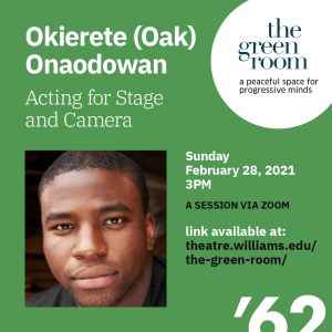 The Green Room with Okieriete Onaodowan: Grammy Award-winning stage, film, and television actor, Broadway’s Original Cast of Hamilton.