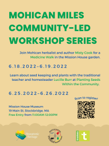 ‘Mohican Miles’ Community-led Workshop Series