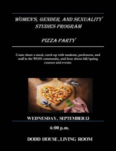 WGSS Welcome Pizza Party Event