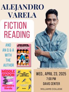 Novelist Alejandro Varela fiction reading at the Davis Center